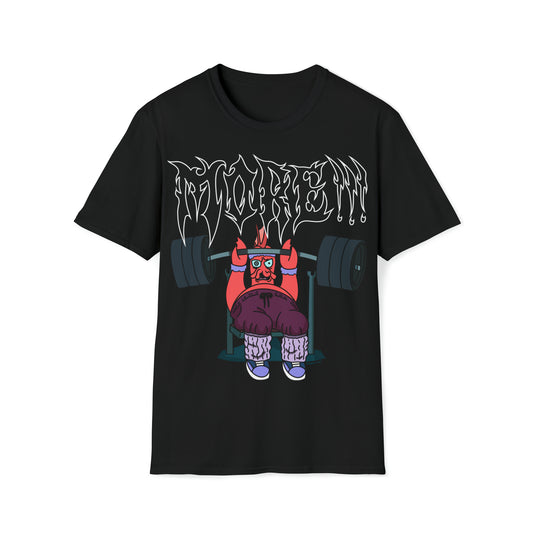 MORE!!! Bench Press Shirt - Unisex Softstyle T-Shirt - UK