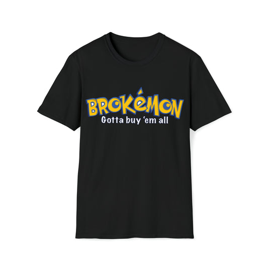 Brokemon - Unisex Softstyle T-Shirt - UK