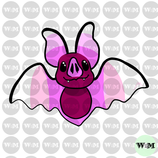 Candy Corn Bat - Pink