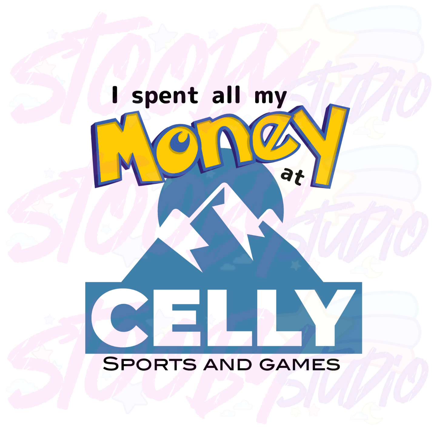 I spent all my money at Celly Sticker