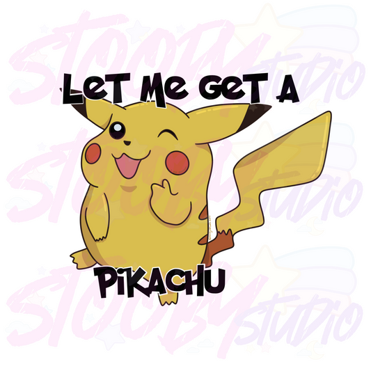 Let me get a Pikachu Sticker