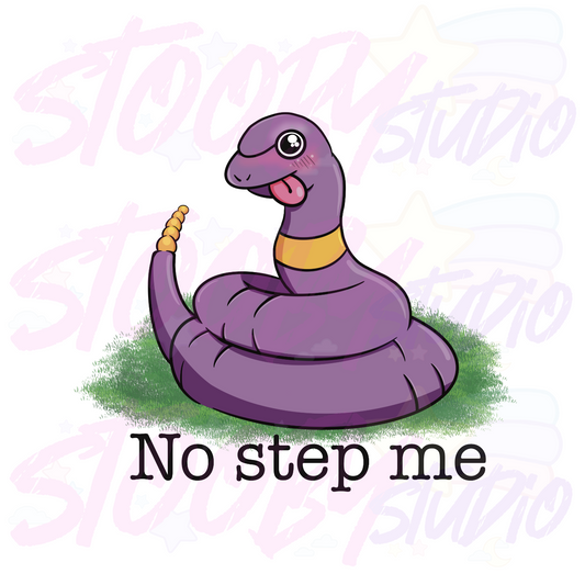 No Step Me Sticker