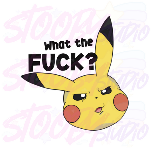 What the Fuck? Pikachu Sticker